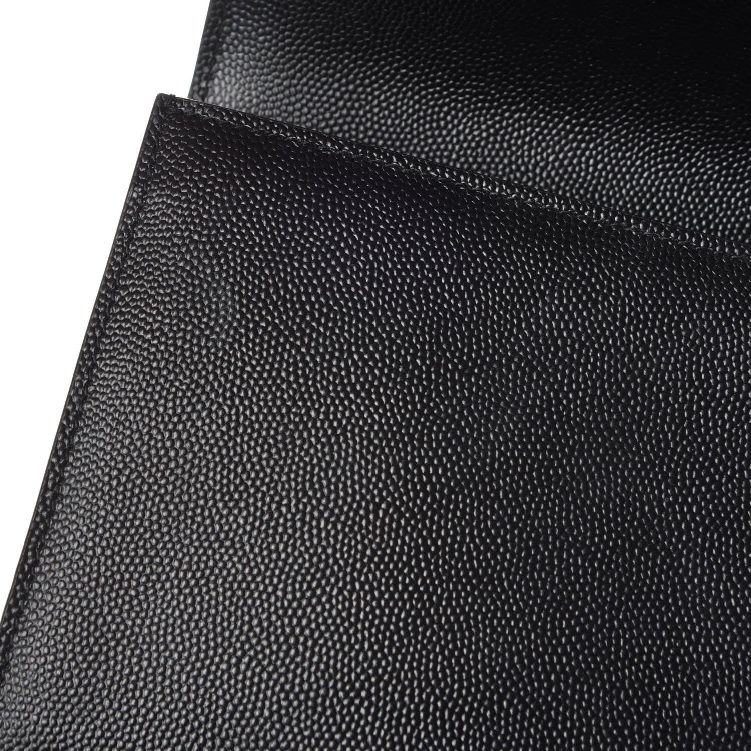 Saint Laurent Grain De Poudre Monogram Cassandre Clutch Black 11 of 13