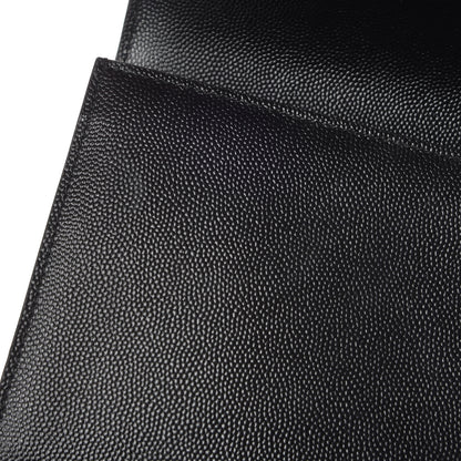 Saint Laurent Grain De Poudre Monogram Cassandre Clutch Black 11 of 13