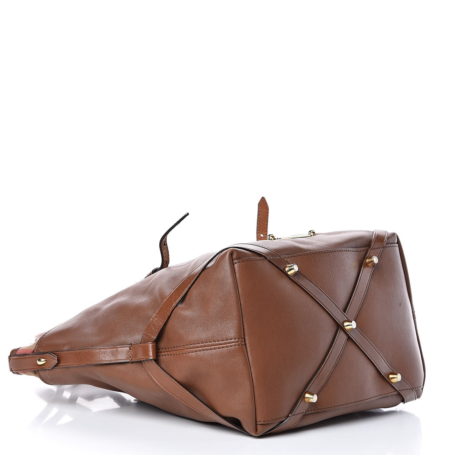 Calfskin House Check Small Salisbury Tote Brown