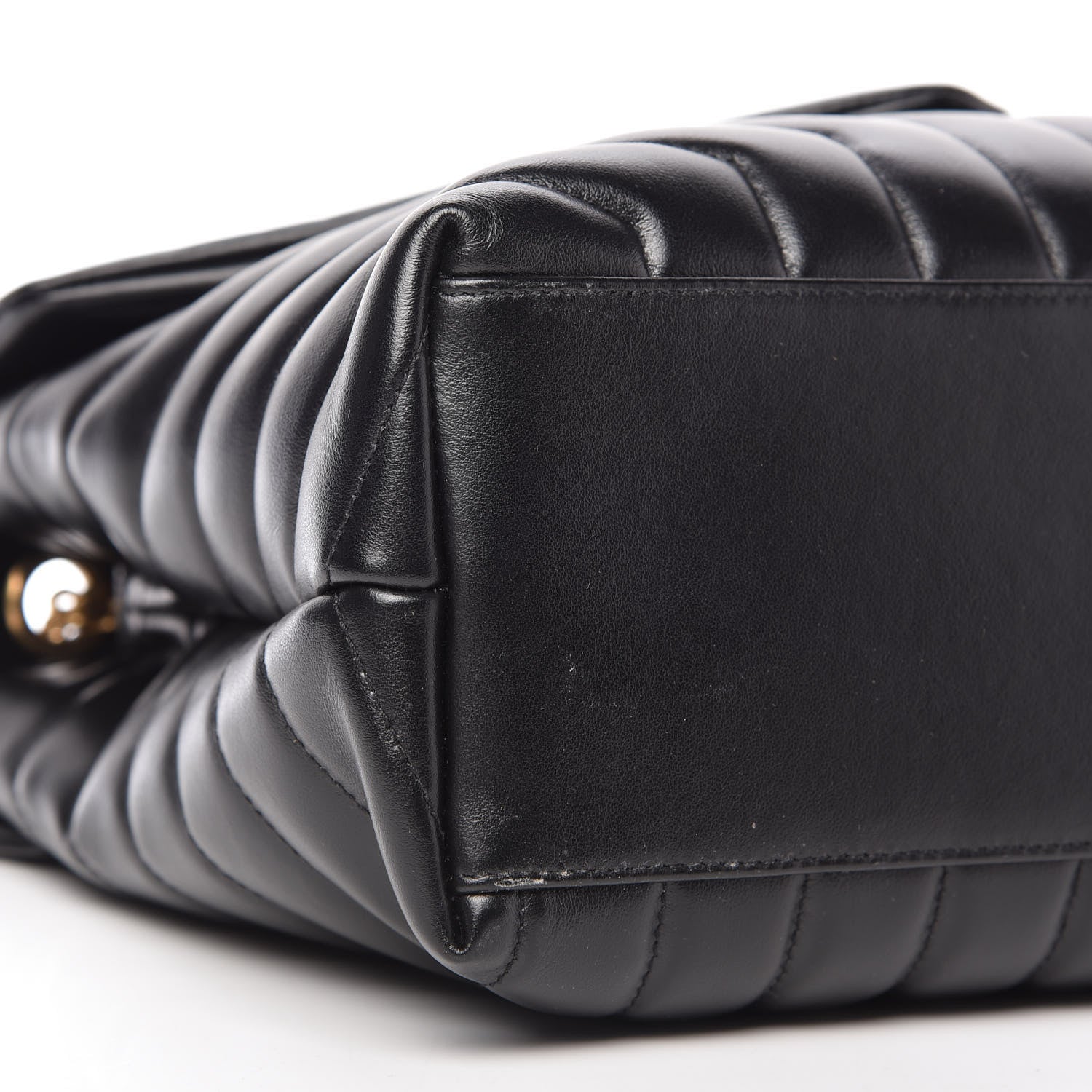 Saint Laurent Calfskin Y Quilted Monogram Medium Loulou Chain Satchel Black 6 of 10