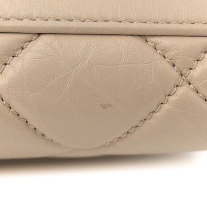 Chanel Aged Calfskin Large Just Mademoiselle Bowling Bag Beige 12 of 12