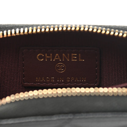 Chanel Caviar Quilted Zip Coin Purse Black 6 of 8