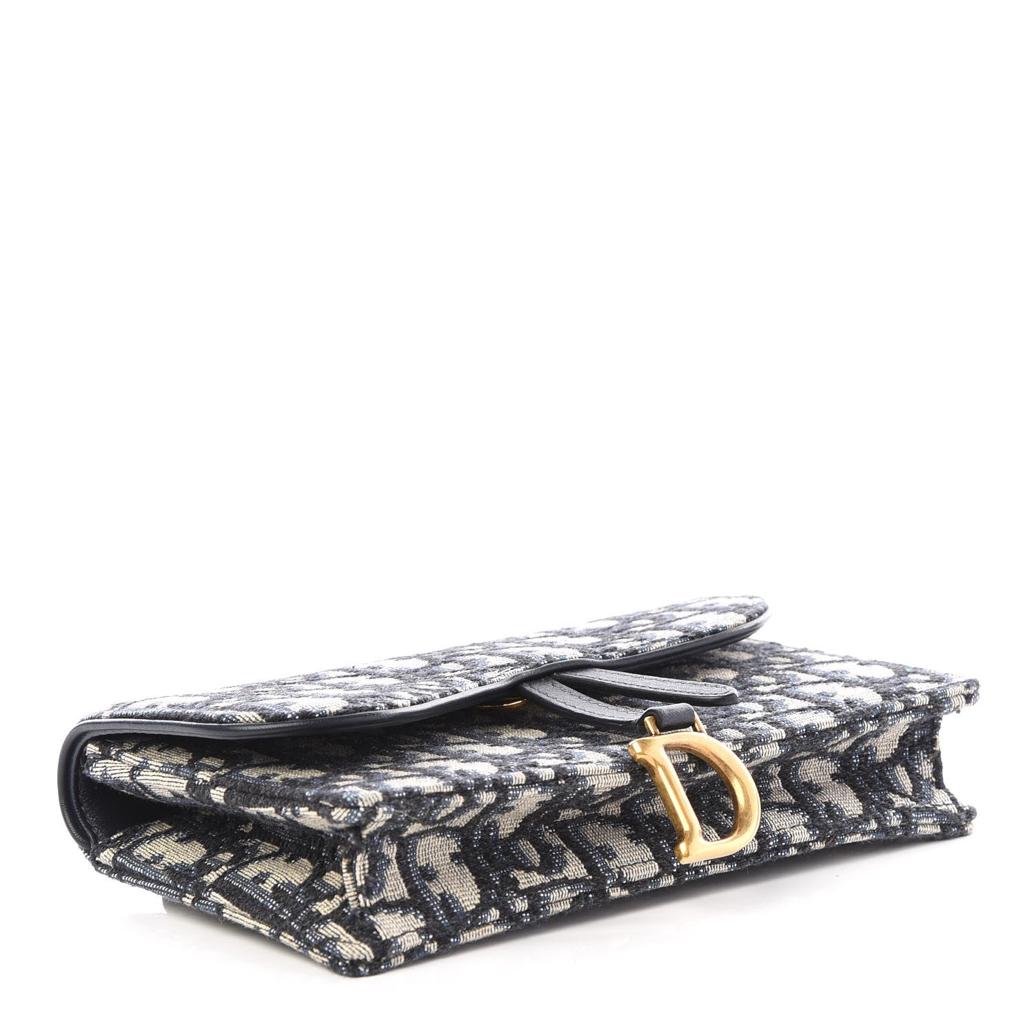 Christian Dior Oblique Saddle Belt Bag Blue 3 of 9
