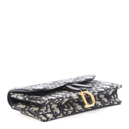 Christian Dior Oblique Saddle Belt Bag Blue 3 of 9