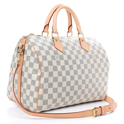 Louis Vuitton Damier Azur Speedy Bandouliere 30 2 of 12