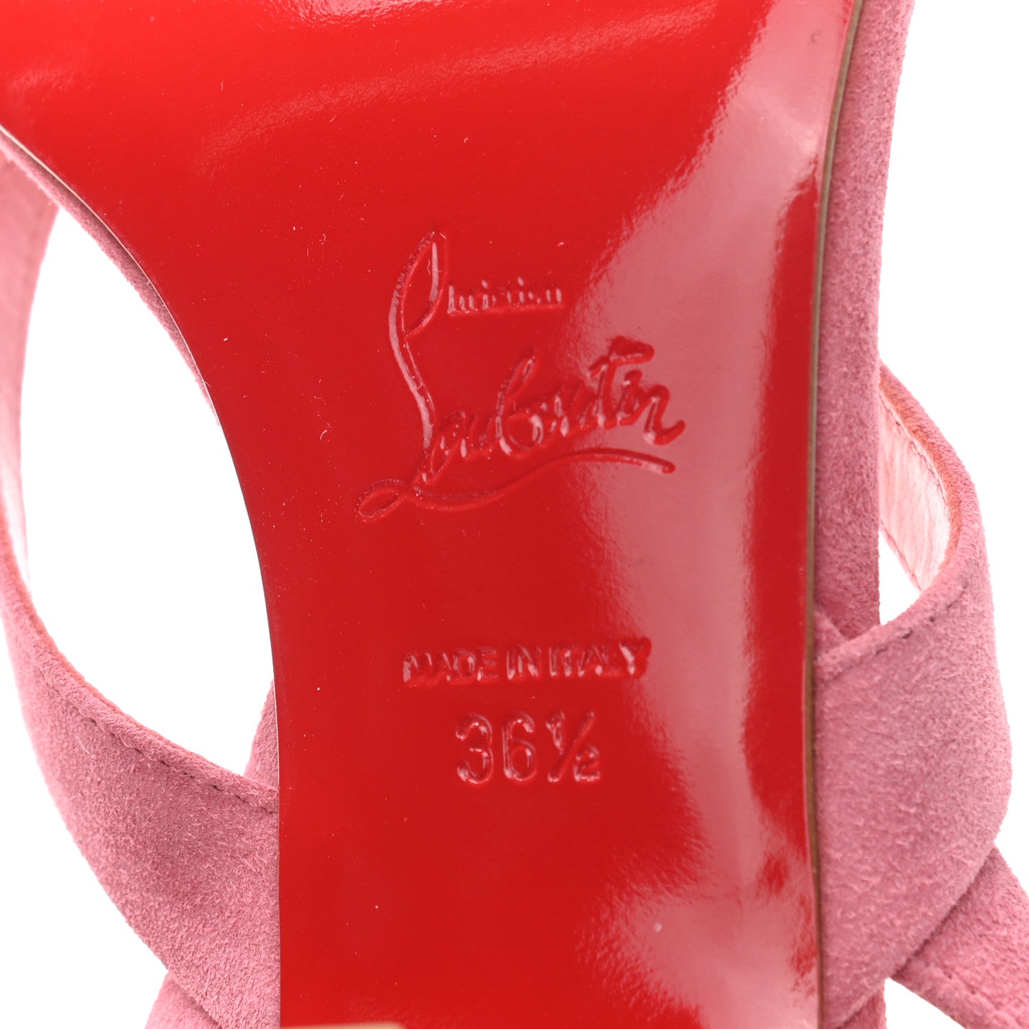 Christian Louboutin Veau Velours Taralita 55 Thong Sandals 36.5 Milady 6 of 7