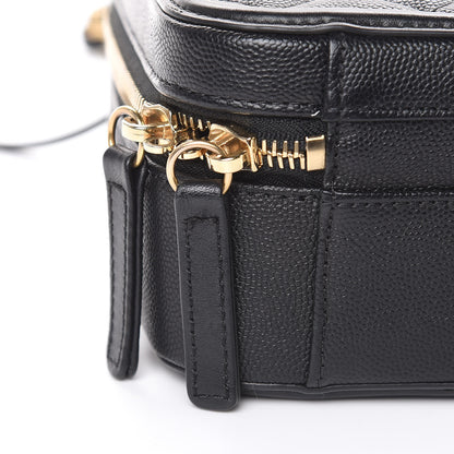 Chanel Caviar Quilted Medium CC Filigree Vanity Case Black 11 of 12