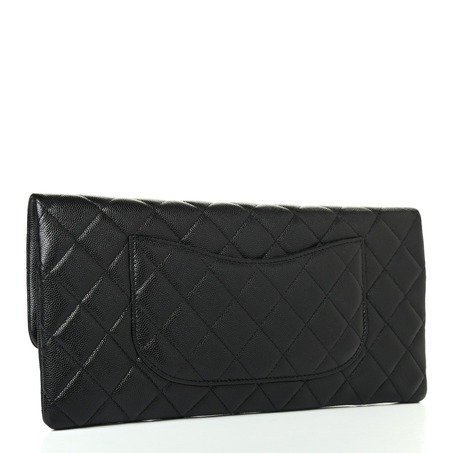 Chanel Caviar Quilted Flap Clutch Black 2 of 4