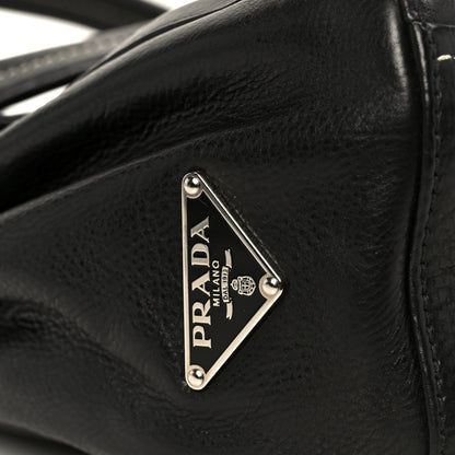 Prada Calf Pocket Shoulder Bag Black 8 of 11
