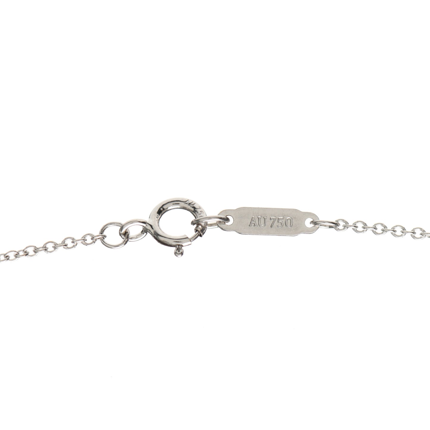 18K White Gold Diamond Pearl 6.5-7mm Pendant Necklace