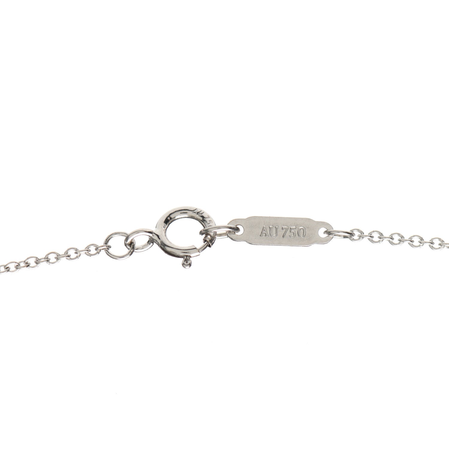 Tiffany 18K White Gold Diamond Pearl 6.5-7mm Pendant Necklace 6 of 7
