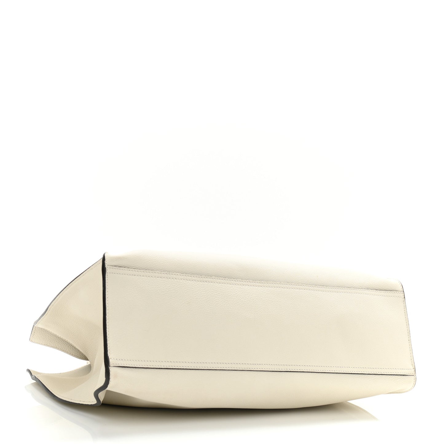 Soft Calfskin Medium Jackie Top Handle Bag Antique White