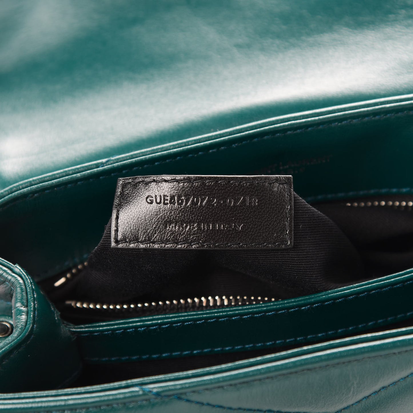 Calfskin Y Quilted Monogram Toy Loulou Satchel Dark Turquoise