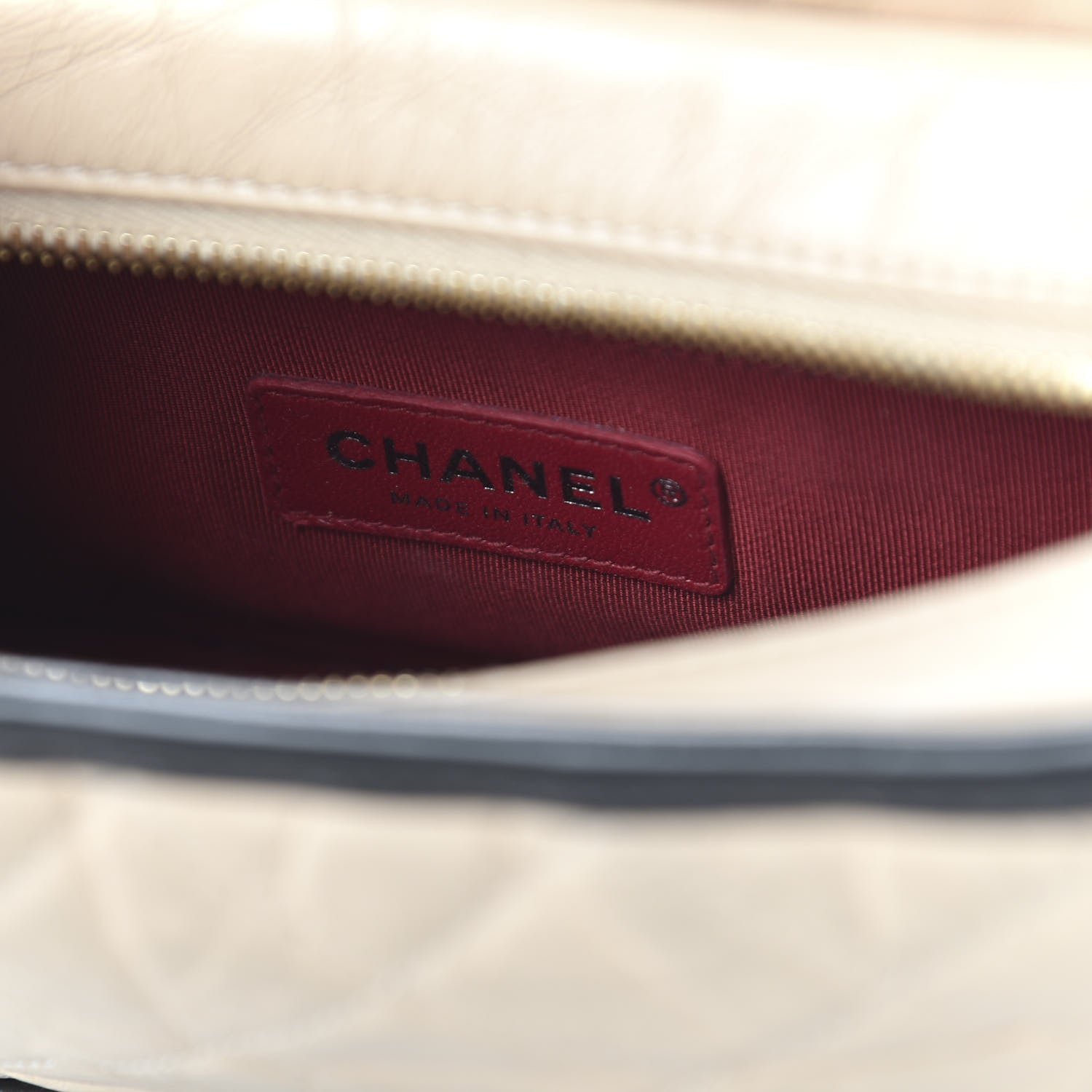 Chanel Aged Calfskin Quilted Small Gabrielle Hobo Beige Black 8 of 12