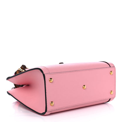 Gucci Wonka Grain Calfskin Mini Diana Tote Bag Wild Rose Fuxia Fluo 4 of 13