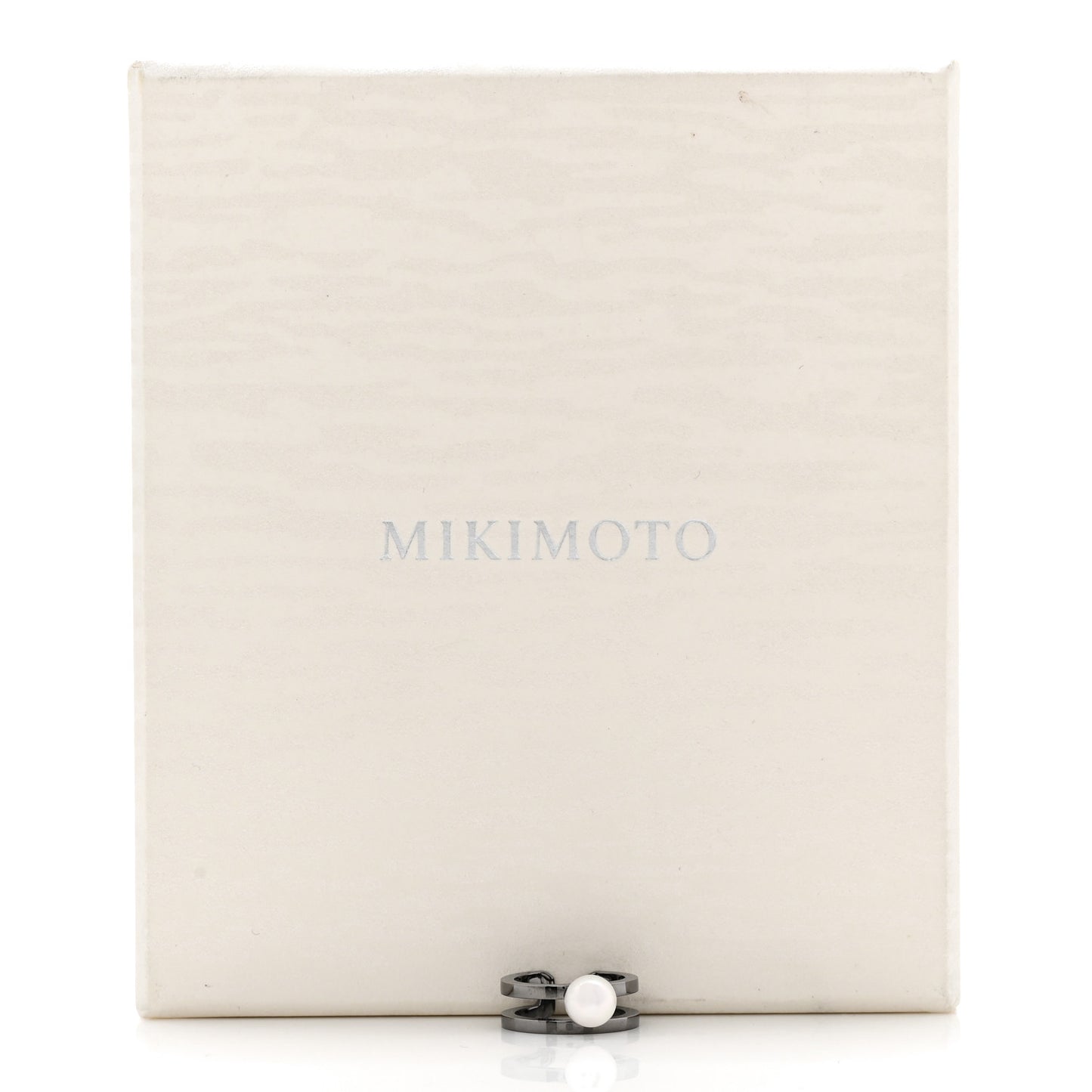 Darkened Sterling Silver Akoya Pearl 6mm Passionoir Ear Cuff