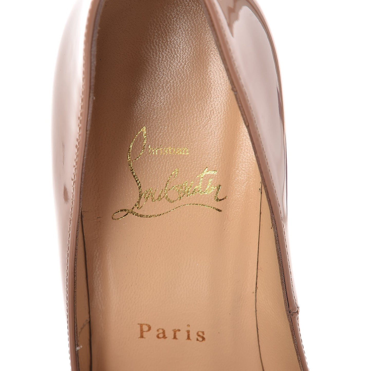 Patent New Very Prive 120 Pumps 37.5 Nude