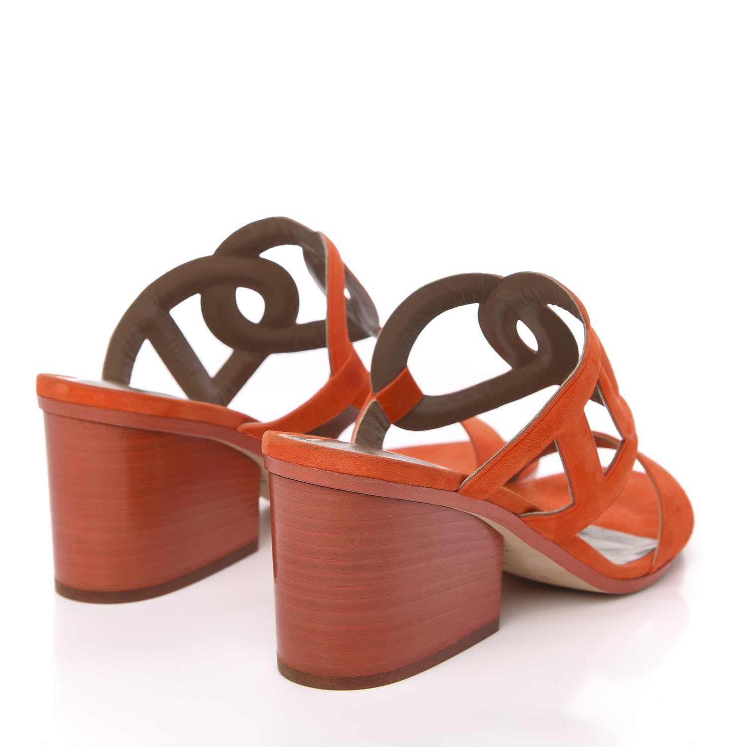 Hermes Suede Goatskin Peace Sandals 39 4 of 10