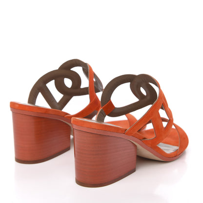 Hermes Suede Goatskin Peace Sandals 39 4 of 10