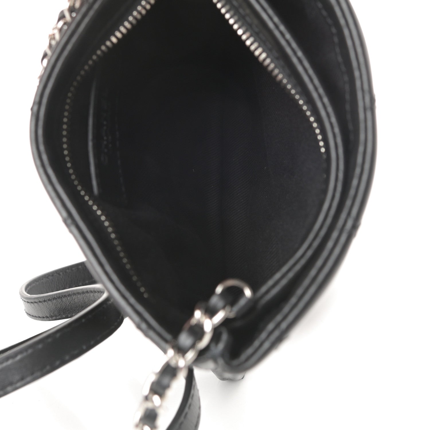 Chanel Lambskin Quilted Crossbody Bag Black 5 of 11