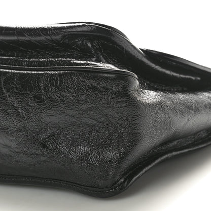 Saint Laurent Crinkled Calfskin Matelasse Monogram Medium Niki Chain Satchel Black 10 of 11
