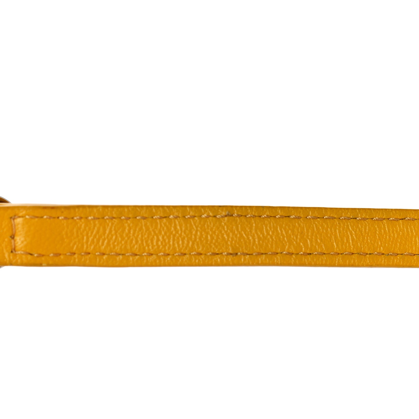 Chevre Silver Metallic Edge Hardware Nano City Jaune Epi