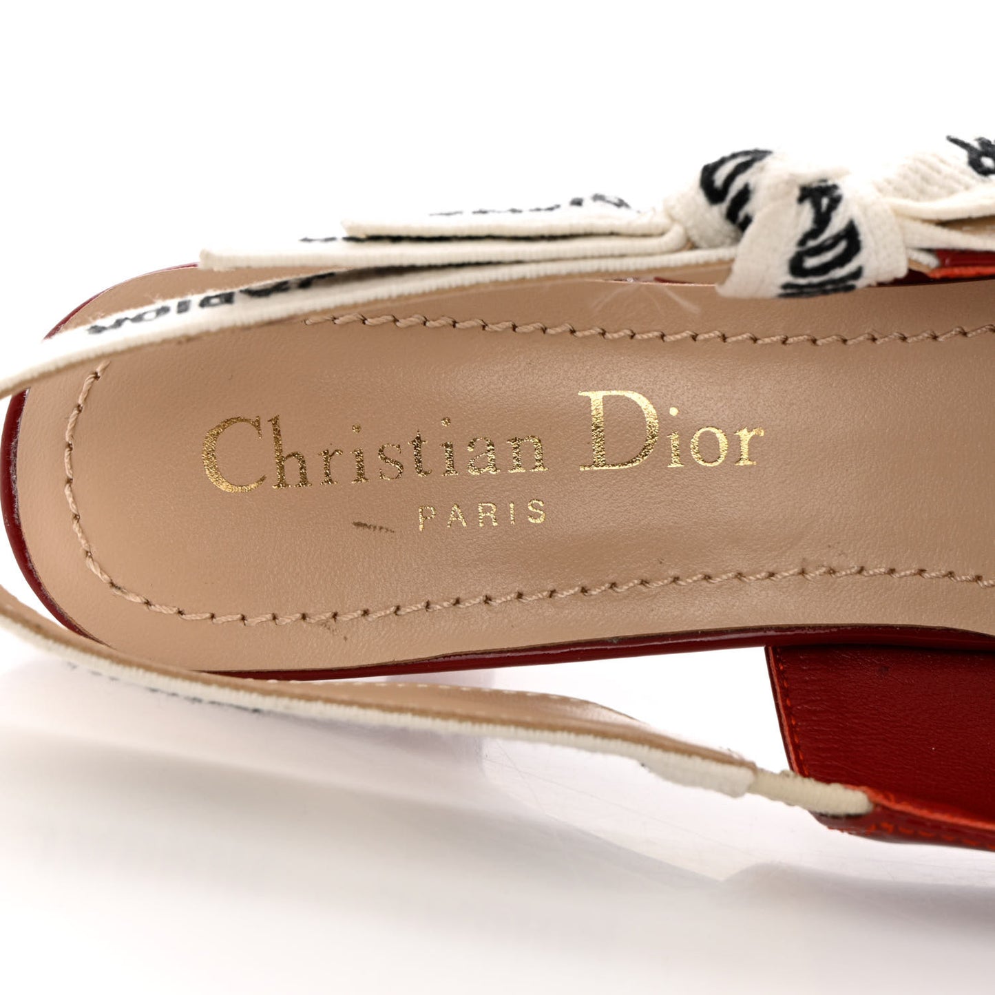 Patent Ribbon J'Adior Slingback 65mm Pumps 37 Scarlet