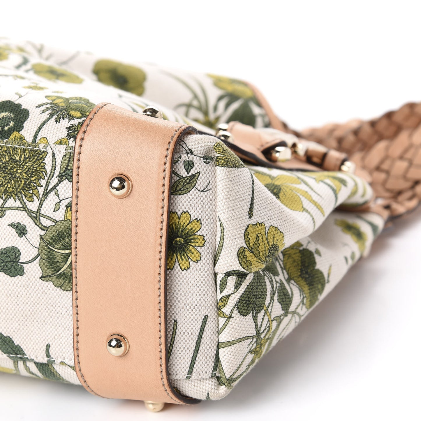 Canvas Small Floral Flora Pelham Shoulder Bag Beige