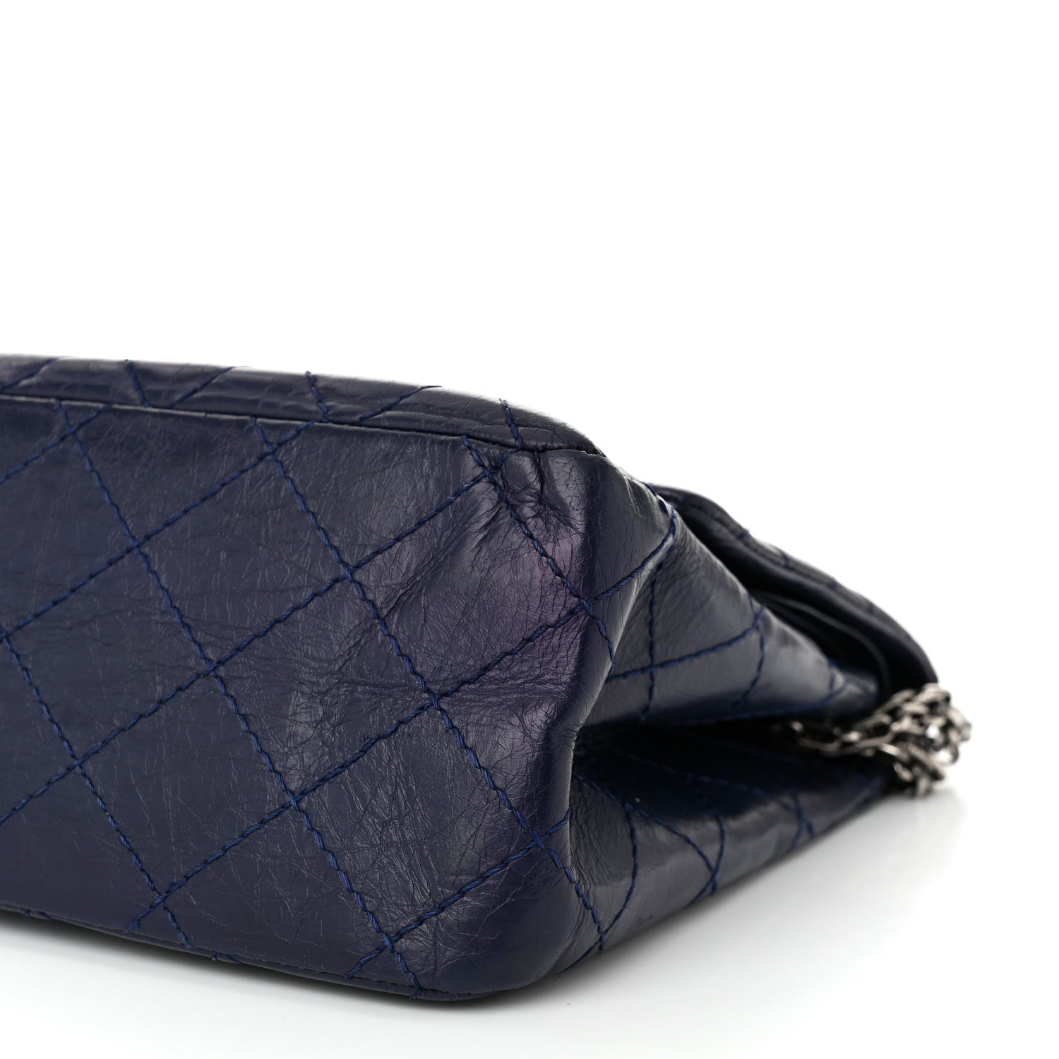 Chanel Aged Calfskin Quilted 2.55 Reissue 226 Flap Dark Blue 10 of 11