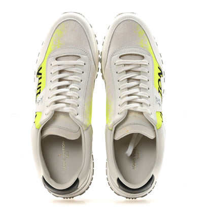 Louis Vuitton Calfskin Mens Run Away Sneakers  8 White Yellow Gradient 2 of 9