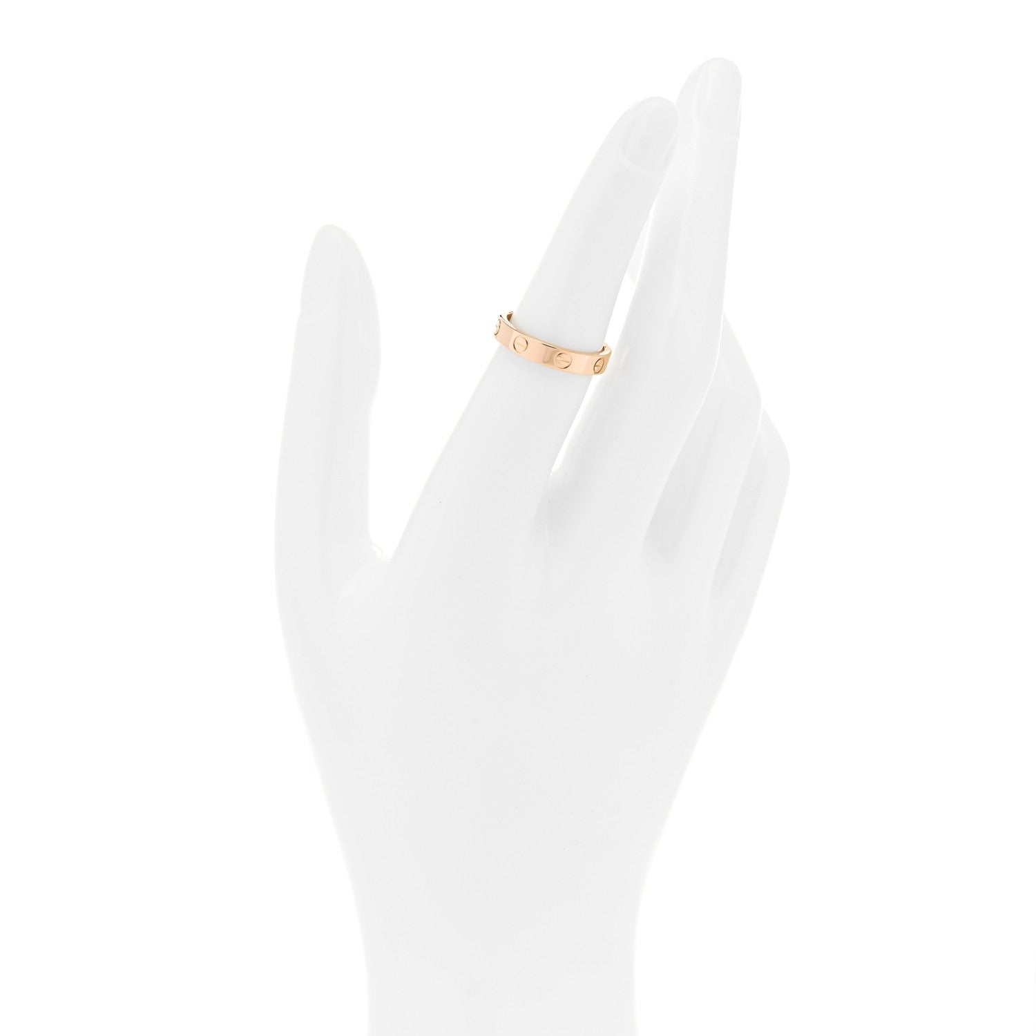 Cartier 18K Pink Gold 3.5mm LOVE Wedding Band Ring 53 6.25 2 of 4