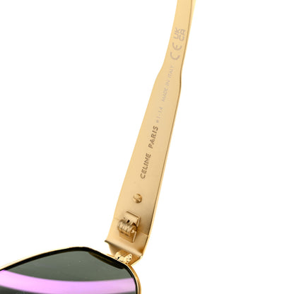 Celine Metal Triomphe 01 Sunglasses CL40235U Gold Green 5 of 7