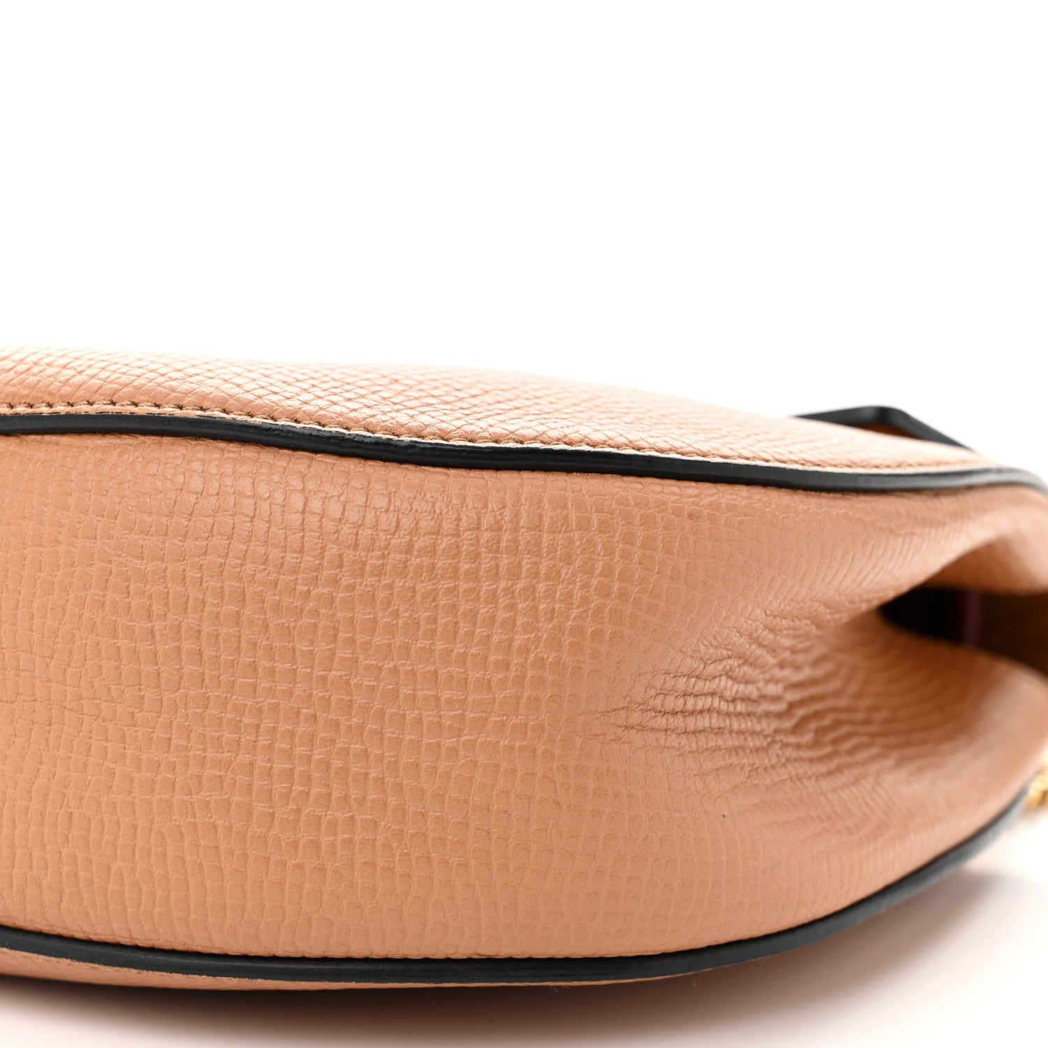 Chloe Grained Calfskin Lambskin Bi-Color Drew Shoulder Bag Beige Red 9 of 11