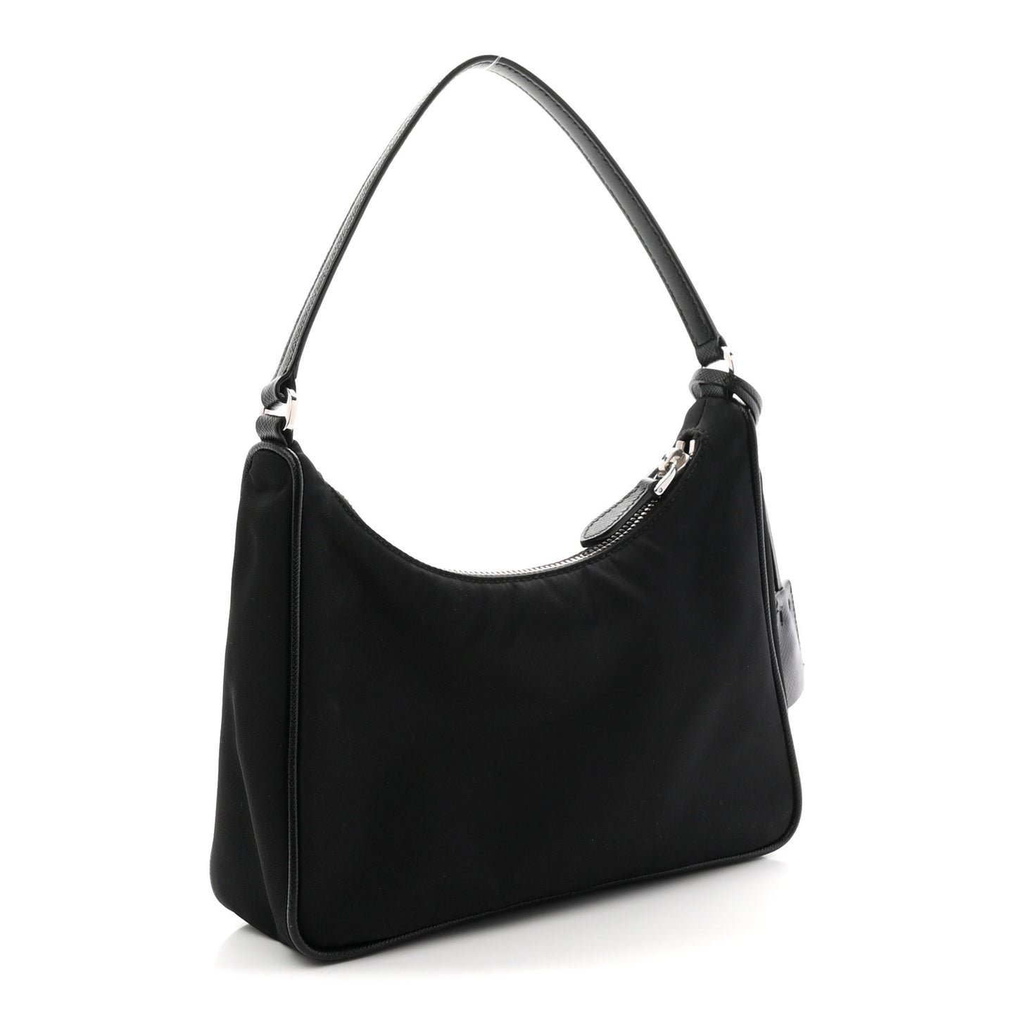Tessuto Nylon Saffiano Mini Re-Edition 2005 Bag Black
