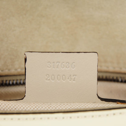 Gucci Patent Large Bright Bit Shoulder Bag White 7 of 9
