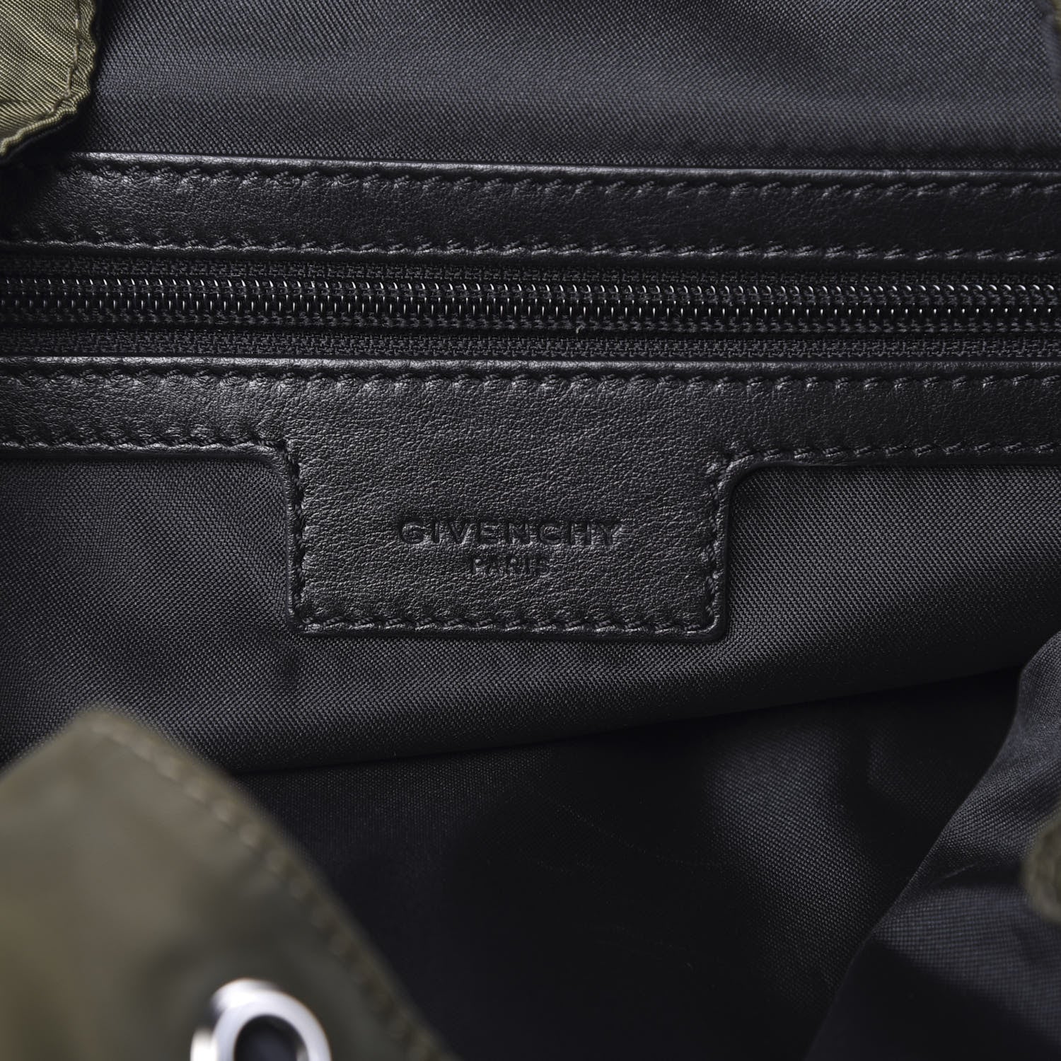Givenchy Nylon Light 3 Backpack Khaki 5 of 11
