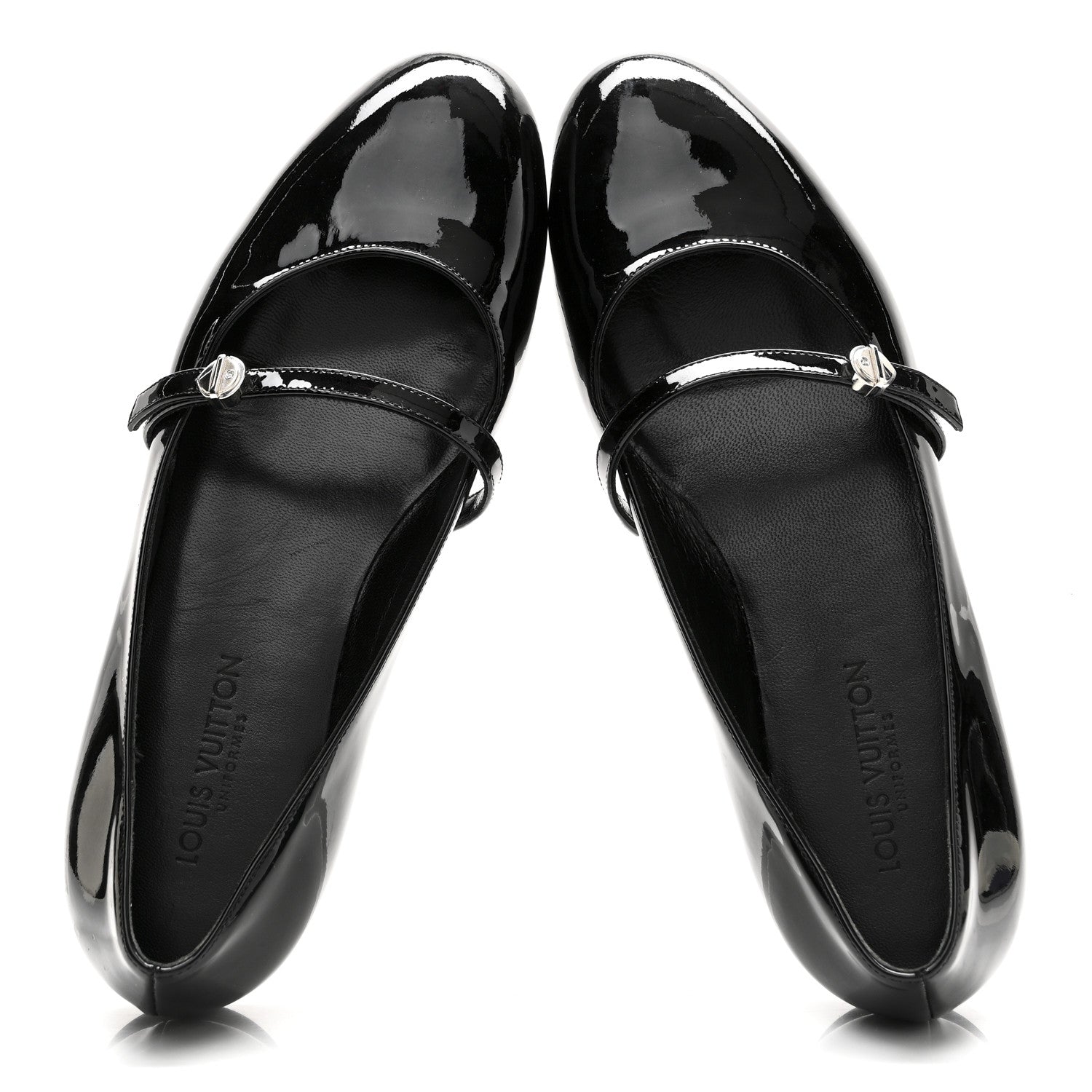 Louis Vuitton Patent Uniformes Ballet Flats 37 Black 2 of 11