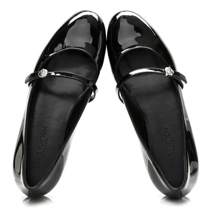 Louis Vuitton Patent Uniformes Ballet Flats 37 Black 2 of 11