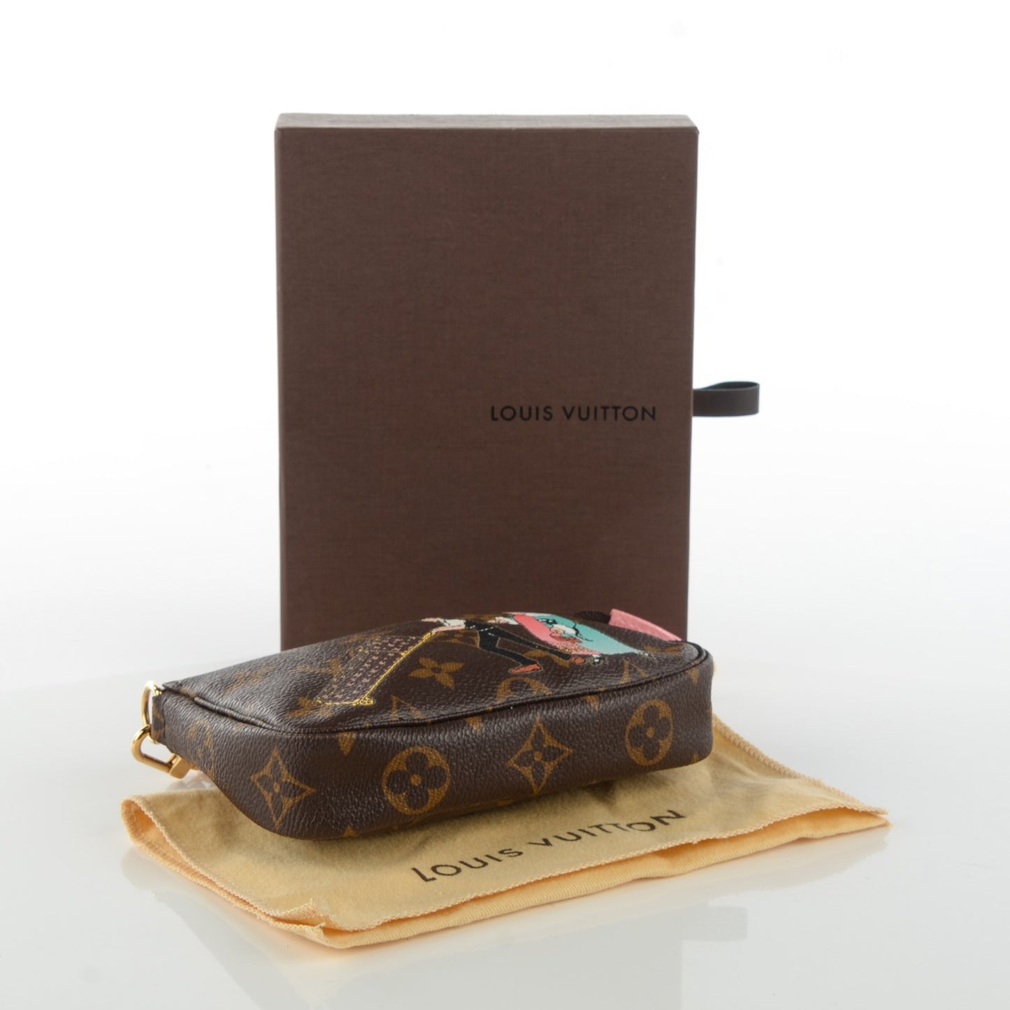 Monogram Illustre Mini Pochette Accessories Rose