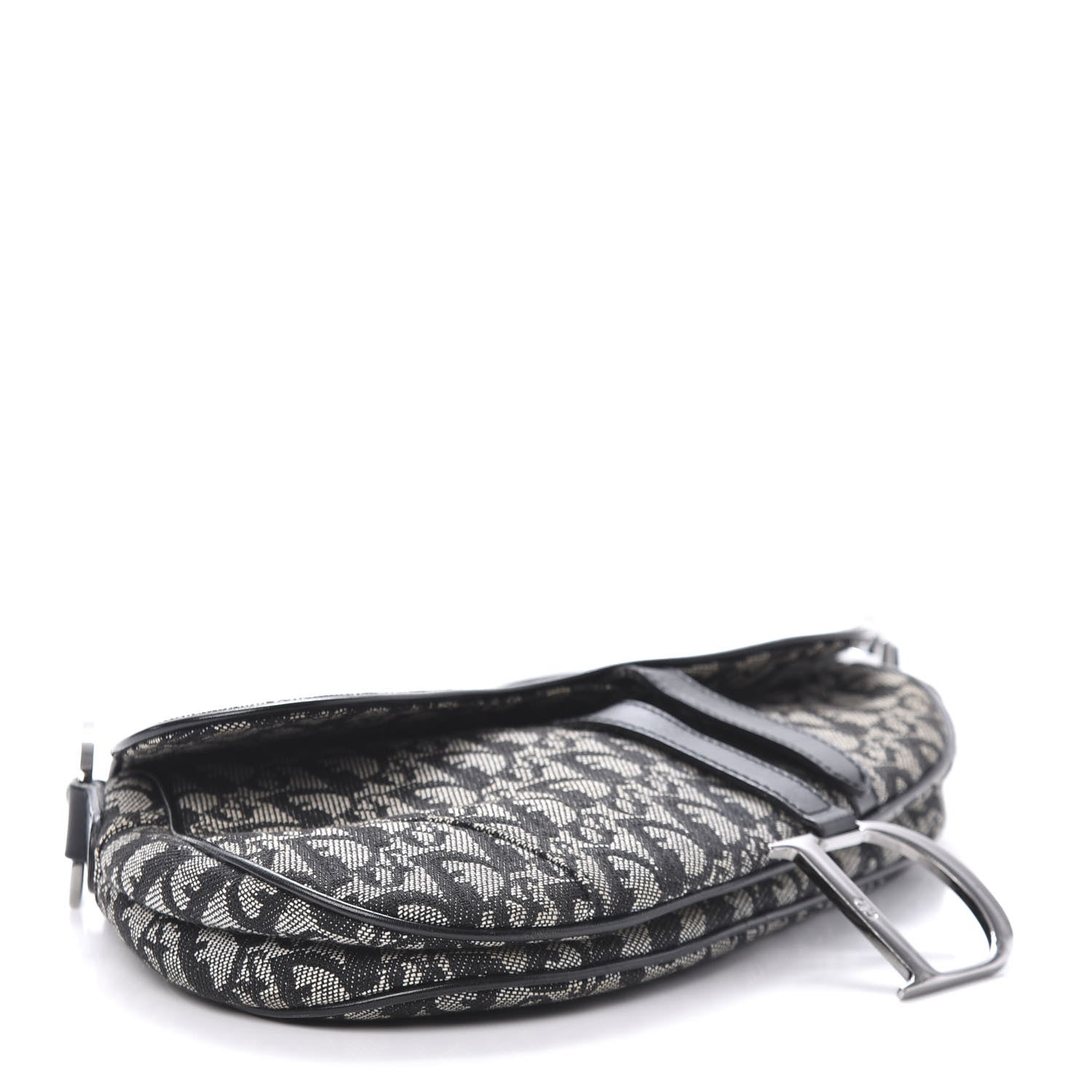 Christian Dior Monogram Saddle Bag Black 5 of 12