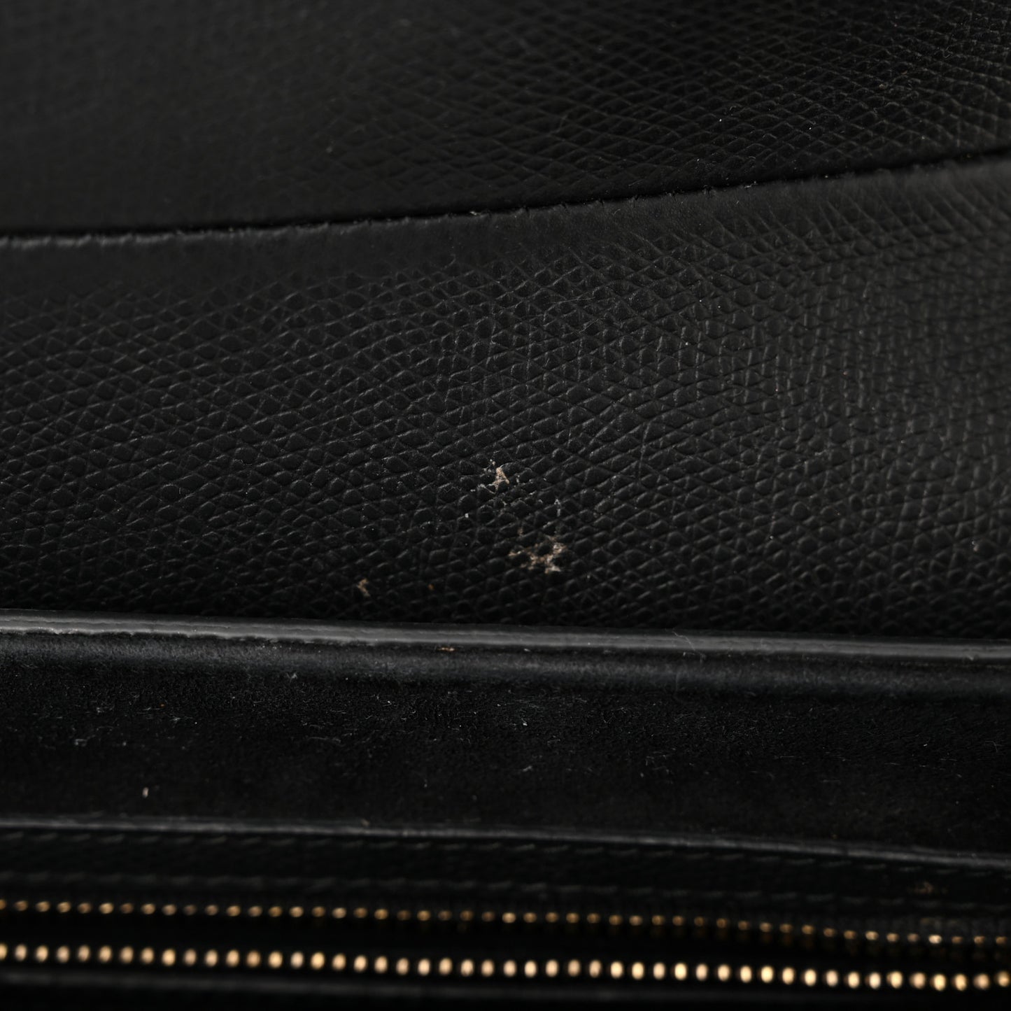 Grained Calfskin Saddle Bag Black