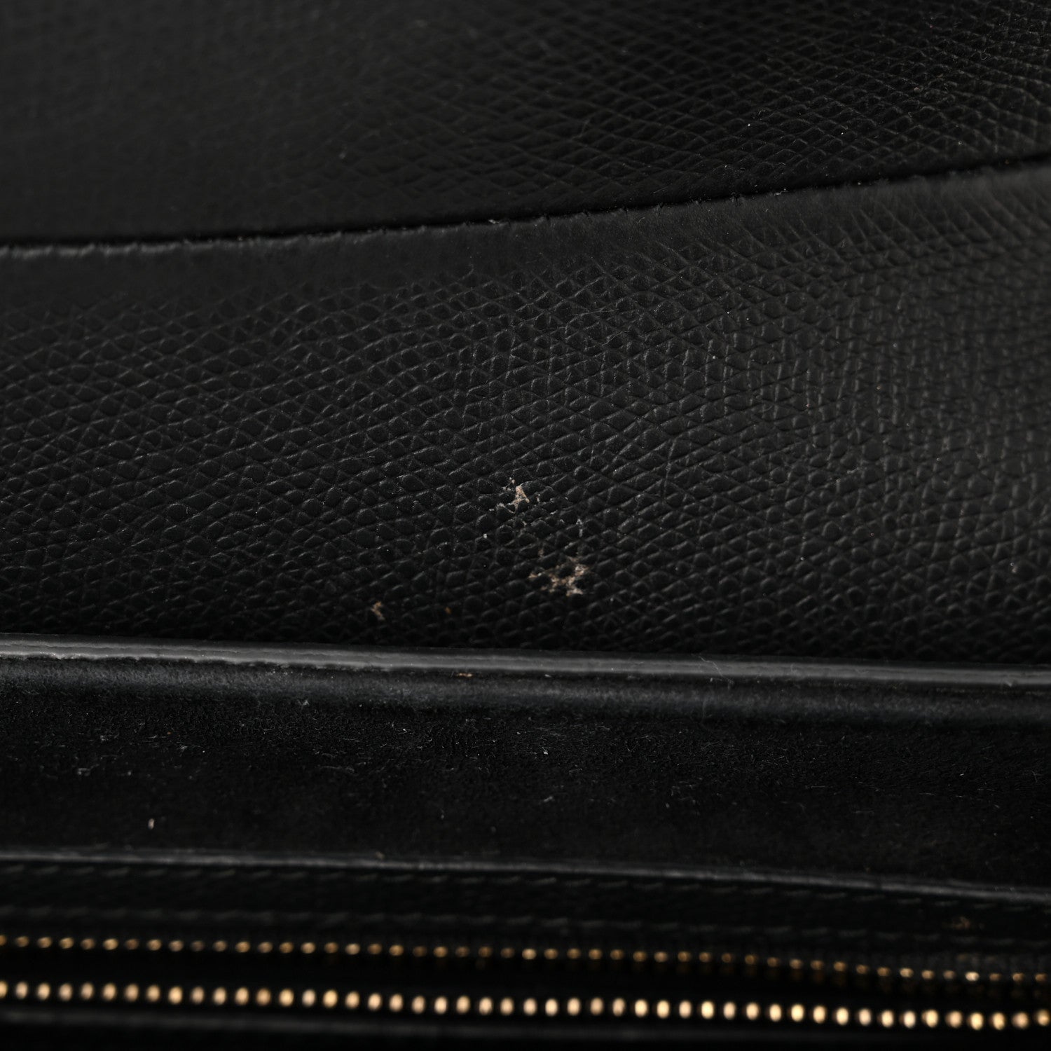 Christian Dior Grained Calfskin Saddle Bag Black 11 of 14