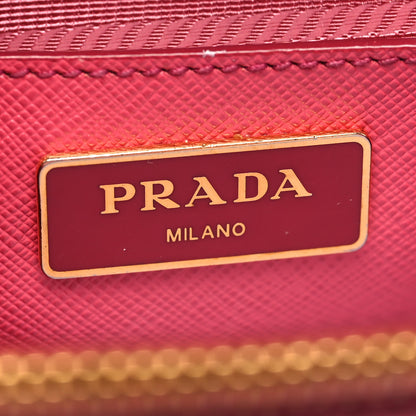 Prada Saffiano Large Galleria Double Zip Tote Peonia 7 of 19