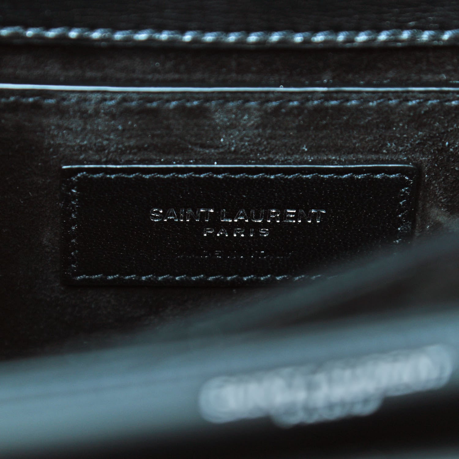 Saint Laurent Calfskin Medium Monogram Sunset Black 8 of 9
