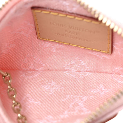 Louis Vuitton Monogram Denim Key Pouch Washed Pink 5 of 7