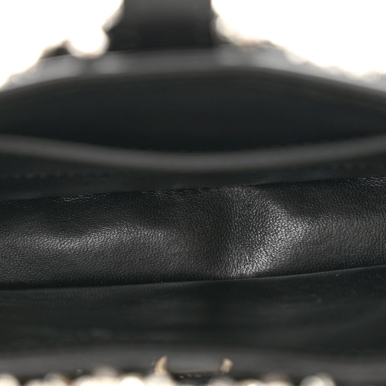 Gucci Calfskin Crystal Mini Jackie Notte Bag Black 5 of 12