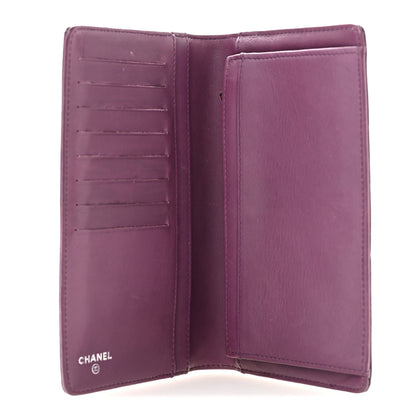 Chanel Patent Coco Cabas Yen Wallet Purple 5 of 11