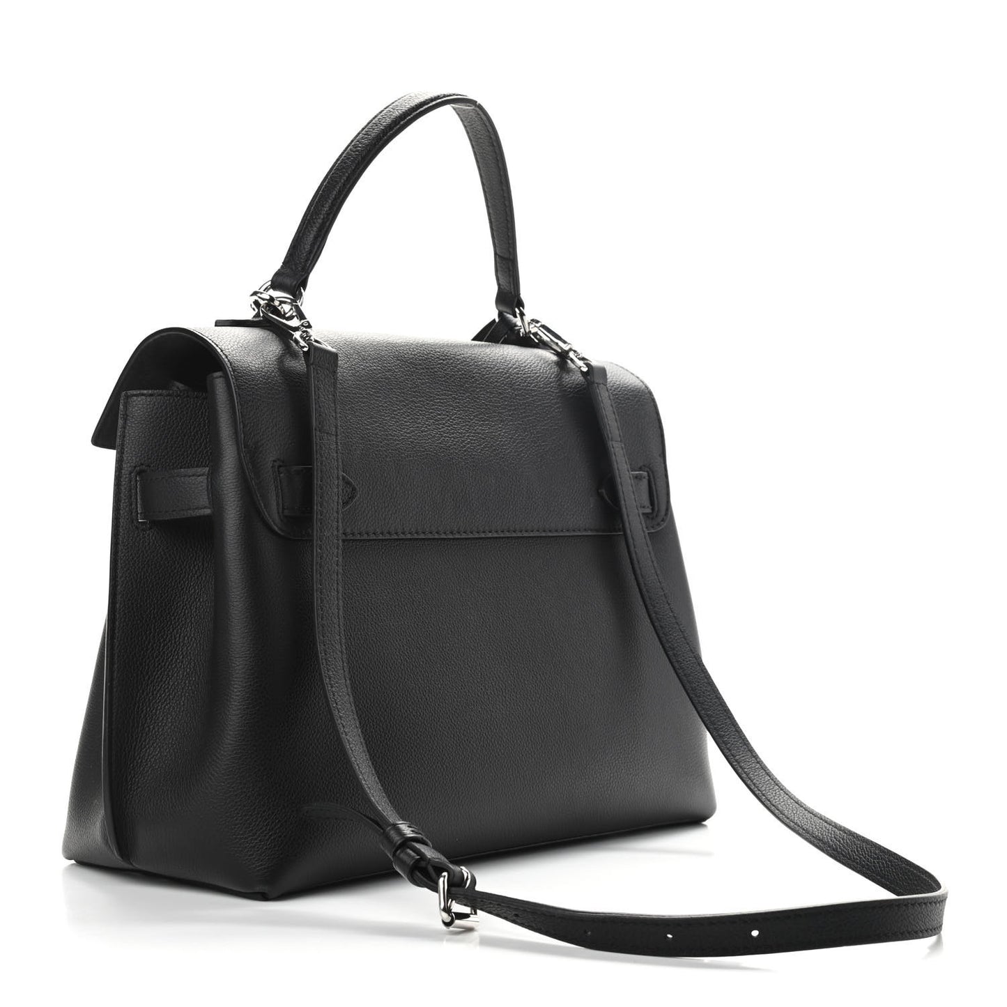 Soft Calfskin Lockme Ever MM Black