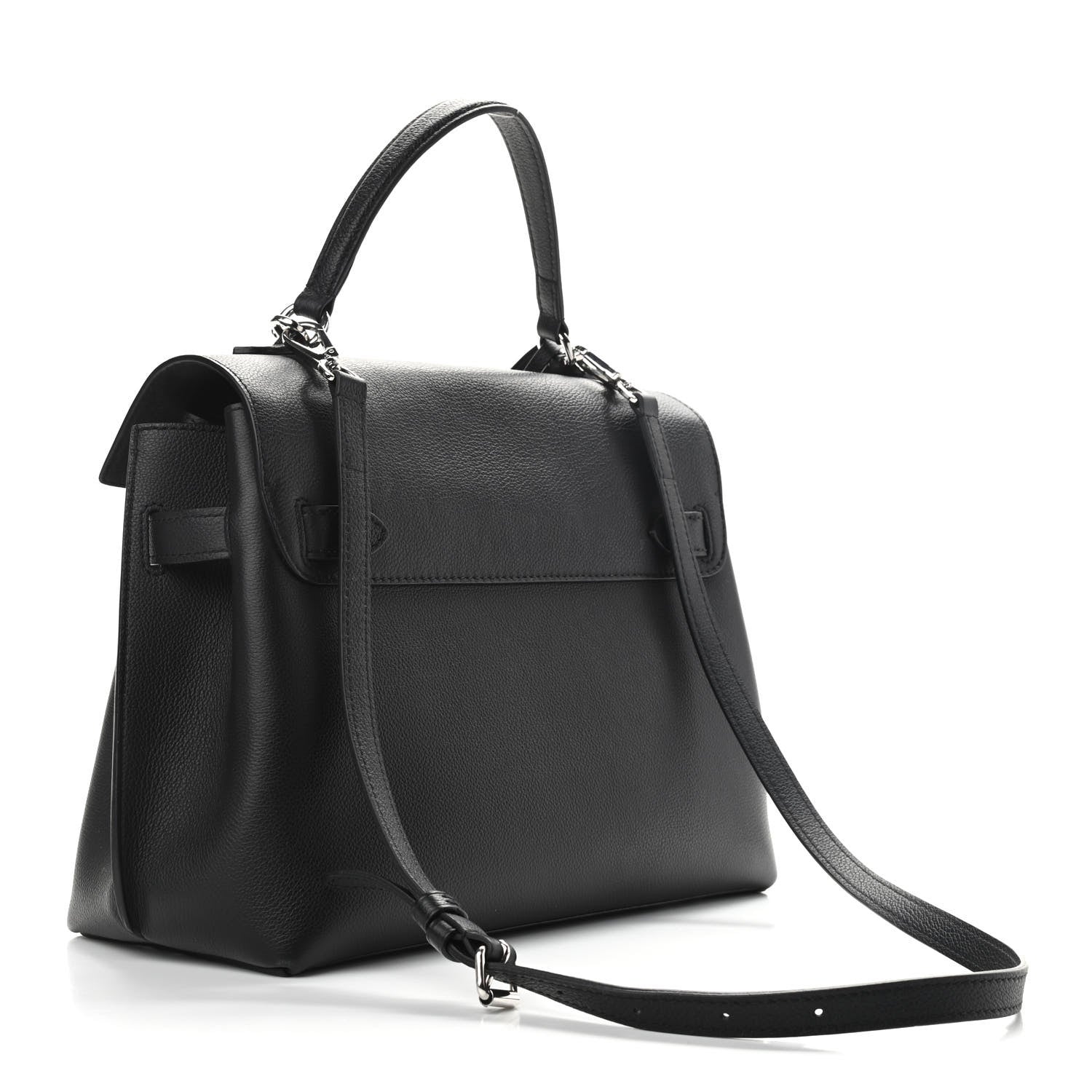 Louis Vuitton Soft Calfskin Lockme Ever MM Black 2 of 10