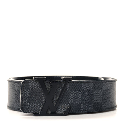 Louis Vuitton Damier Graphite 40mm LV Initiales Belt 90 36 1 of 6